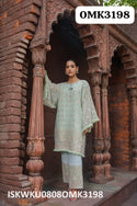 Embroidered Georgette Kurti With Palazzo-ISKWKU0808OMK3198