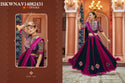 Embroidered Viscose Rayon Lehenga With Blouse And Dupatta-ISKWNAV14082431