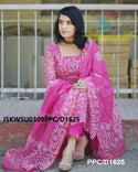 Hand Block Printed Kota Doriya Kurti With Pant And Dupatta-ISKWSU0309PPC/D1625