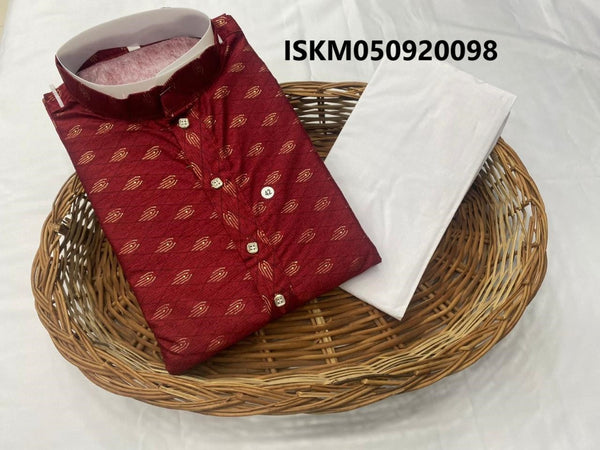 Printed Imported Men's Kurta With Pant-ISKM050920098