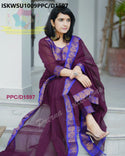 Cotton Silk Kanchi Kurti With Pant And Kanchi Cotton Dupatta-ISKWSU1009PPC/D1597