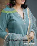 Khadi Cotton Kurti With Khadi Pant And Hand Block Printed Kota Doriya Dupatta-ISKWSU1009PPC/D1554