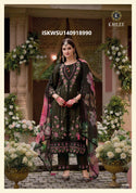 Embroidered Viscose Silk With Viscose Pant And Floral Printed Dupatta-ISKWSU140918990