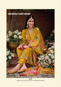 Embroidered Viscose Silk With Viscose Pant And Floral Printed Dupatta-ISKWSU140918990