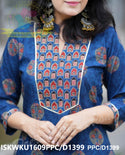 Ajrakh printed Cotton Kurti With Pant-ISKWKU1609PPC/D1245