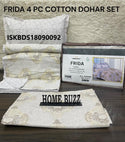 Cotton Bedsheet With Pillow Cover And Coordinate Dohar-ISKBDS18090092