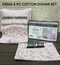 Cotton Bedsheet With Pillow Cover And Coordinate Dohar-ISKBDS18090092