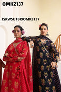 Digital Printed Chinon Kurti With Shantoon Pant And Floral Printed Dupatta-ISKWSU1809OMK2137