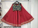 Cotton Lehenga With Hand Block Printed Blouse-ISKWNAV180921500