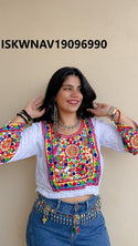 Embroidered Satin Top-ISKWNAV19096990