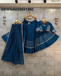 Sequined Rayon Lehenga With Blouse And Dupatta-ISKWNAV28091992