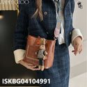 Imported Crossbody Sling Bag With Teddy Keychain-ISKBG04104991