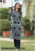 Printed Organza Kurti With Pant-ISKWKU0810ND3176