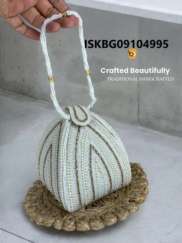 Pearl Handcrafted Potli’s-ISKBG09104995