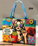 Printed Shoulder Handbag-ISKBG10105006