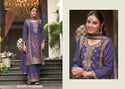 Embroidered Chinon Kurti With Palazzo And Dupatta-ISKWPL141026990