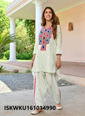 Embroidered Cotton Kurti With Pant-ISKWKU161014990