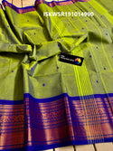 Handloom Cotton Saree With Blouse-ISKWSR191014990