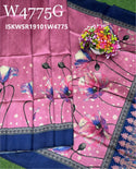 Tussar Silk Saree With Contrast Printed Blouse-ISKWSR19101W4775