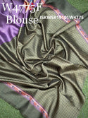 Tussar Silk Saree With Contrast Printed Blouse-ISKWSR19101W4775