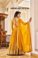 Embroidered Georgette Lehenga With Blouse And Dupatta-ISKWLH21101216