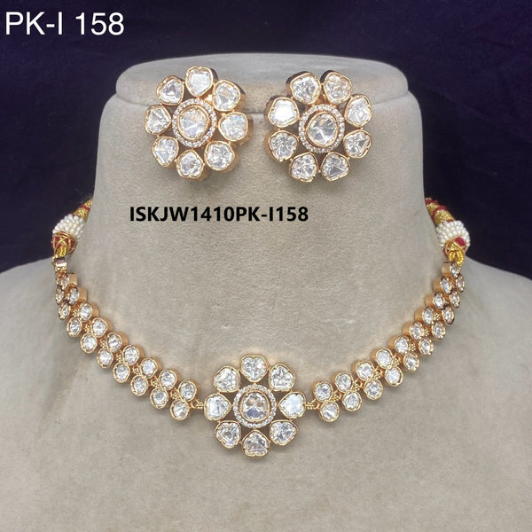 Kundan Jewelry Set-ISKJW1410PK-I158