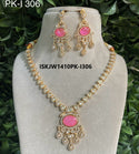 Kundan Jewelry Set-ISKJW1410PK-I306