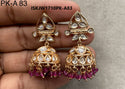 Kundan Earrings-ISKJW1710PK-A83