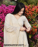 Cotton Chikankari Anarkali Kurti With Pant And Dupatta-ISKWSU291012577