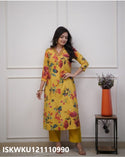 Printed Cotton Kurti With Pant-ISKWKU121110990