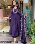 Embordered Cotton Kurti With Pant And Dupatta-ISKWSU121113950