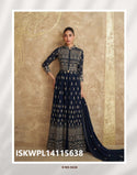 Georgette Palazzo And Embroidered Front Slit Kurti And Dupatta-ISKWPL14115638