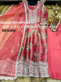 Digital Printed Tissue Organza Anarkali Kurti With Silk Pant And Dupatta-ISKWSU1411NP3189