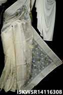 Chikankari Kota Silk Saree With Blouse-ISKWSR14116308