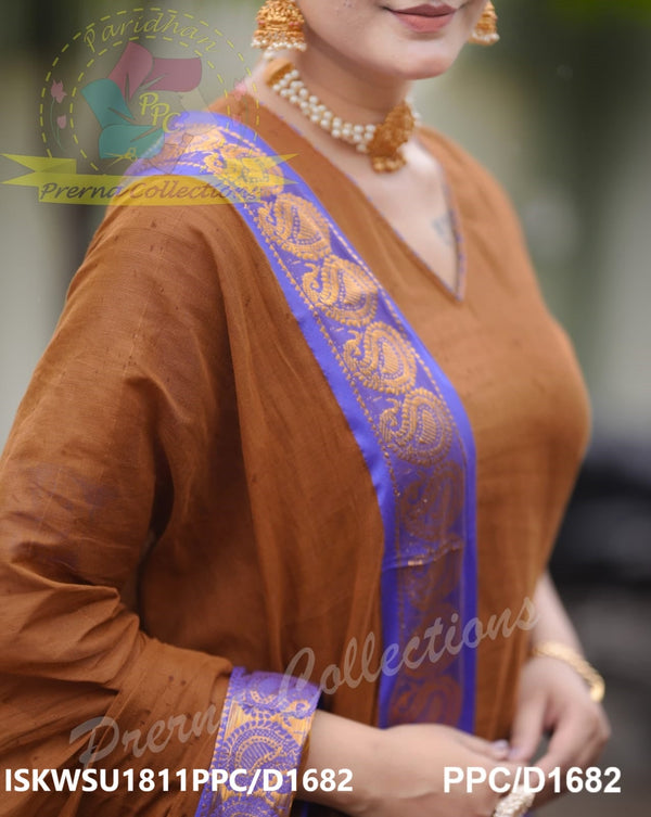 Cotton Silk Kurti With Cotton Silk Pant And Kanchi Cotton Dupatta-ISKWSU1811PPC/D1682