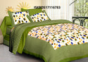 Jaipuri Printed Double Bed-Sheet With 2 Flap Pillow Cover Set-ISKBDS17116783