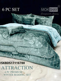 Embossed Winter 6Pc Bedding Set-ISKBDS17116788