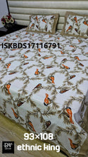 Cotton King Size Bedsheet With Pillow Cover-ISKBDS17116791