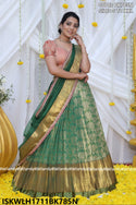 Banarasi Silk Lehenga With Blouse And Organza Dupatta-ISKWLH1711BK785N