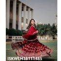 Embroidered Georgette Lehenga With Blouse And Dupatta-ISKWLH16111485