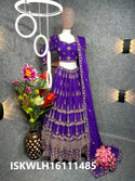 Embroidered Georgette Lehenga With Blouse And Dupatta-ISKWLH16111485