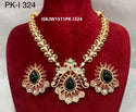 Kundan Necklace Set-ISKJW1511PK-I324