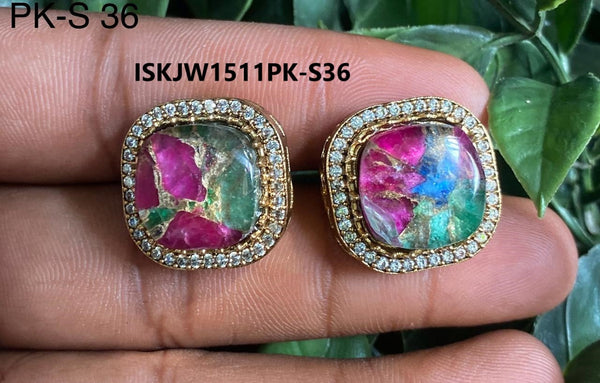 Stone Earrings Set-ISKJW1511PK-S36