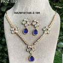 Kundan Necklace Set-ISKJW1611PK-Z-189