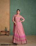 Embroidered Georgette Anarkali With Dupatta-ISKWAN19115686