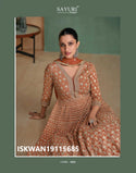 Embroidered Georgette Anarkali With Dupatta-ISKWAN19115686