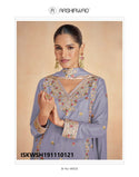 Embroidered Chinon Silk Kurti With Sharara And Dupatta-ISKWSH191110121