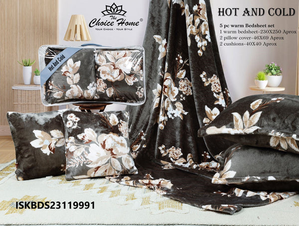 Hot And Cold Warm 5Pc Bedding Set-ISKBDS23119991