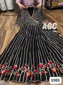 Embroidered Cotton Gown-ISKWGN2011AGC1161