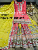 Embroidered Silk Kurti With Sharara And Dupatta-ISKWSH2211NP3197